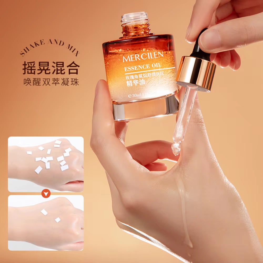 40Ml Rose Squalane Soothing Essence Oil Facial Care Tightening Moisturizing Brightening Face Serum Korean Skincare Products