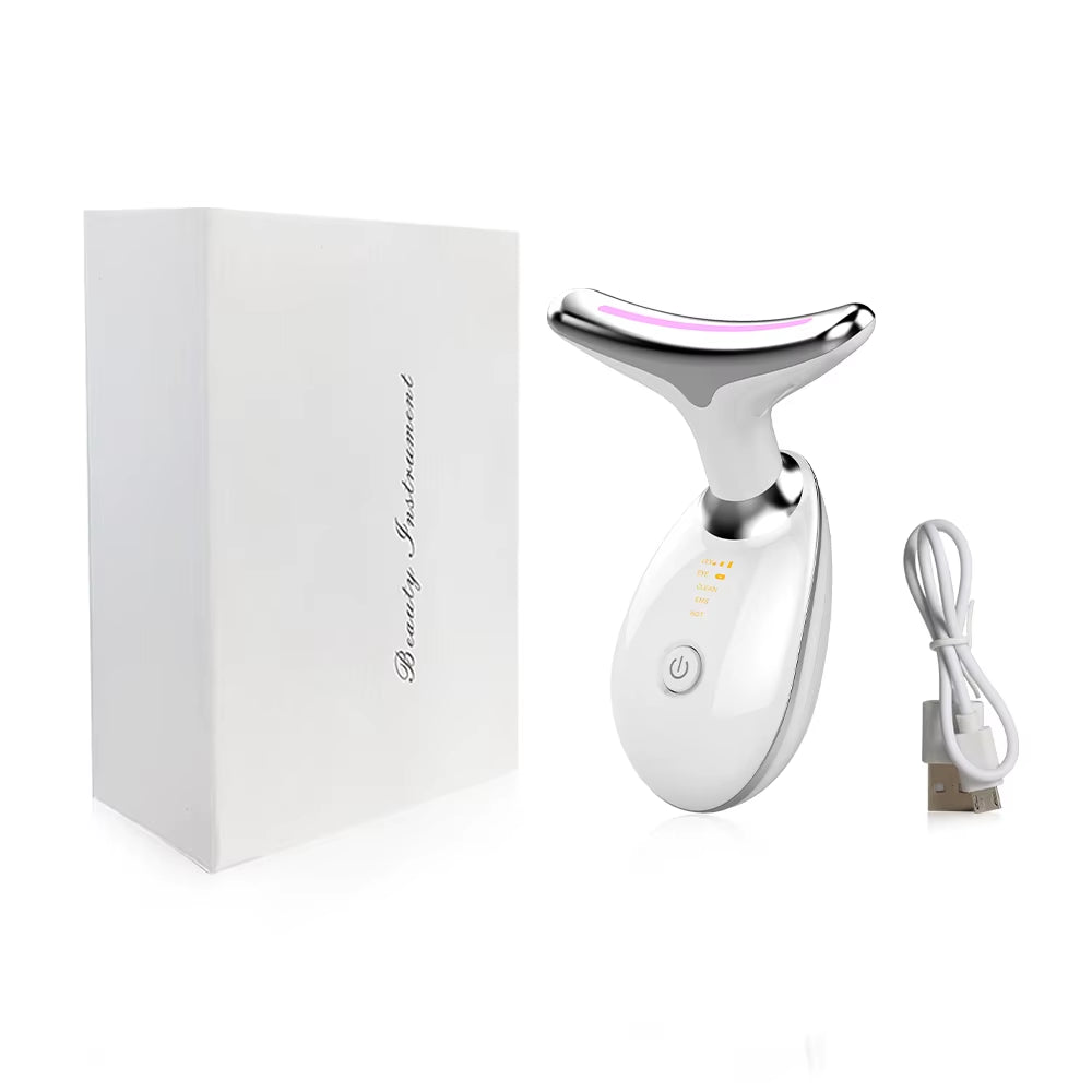 Facial Massager Face Lifting Machine EMS Facial Microcurrent Red Light Therapy Anti-Aging Facial Massager Neck Face Lift Device
