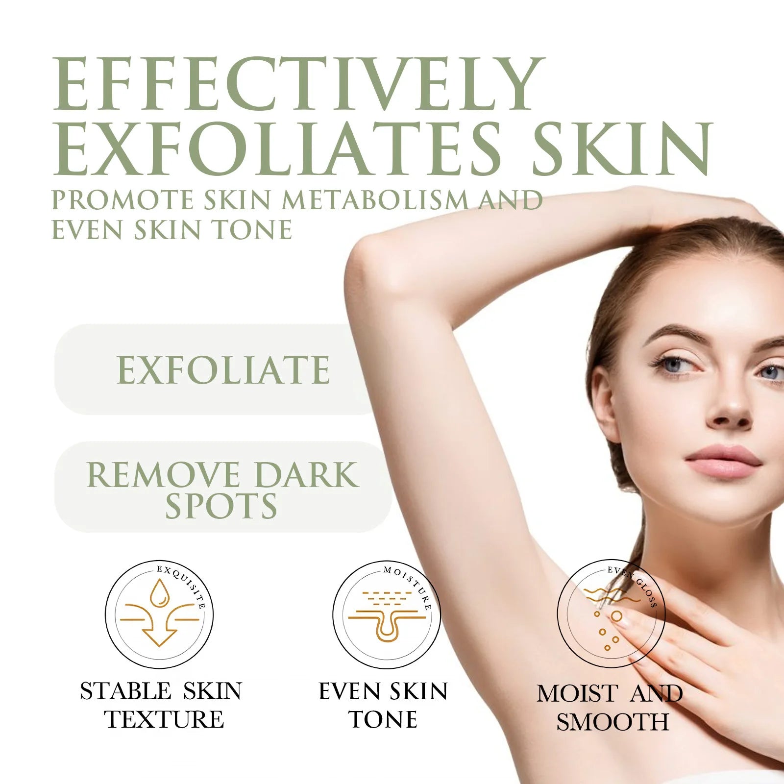 Body Scrub Cream Exfoliating Facial Scrub Repair Keratosis Pilaris Removing Strawberry Legs Body Moisturizing Exfoliating Cream
