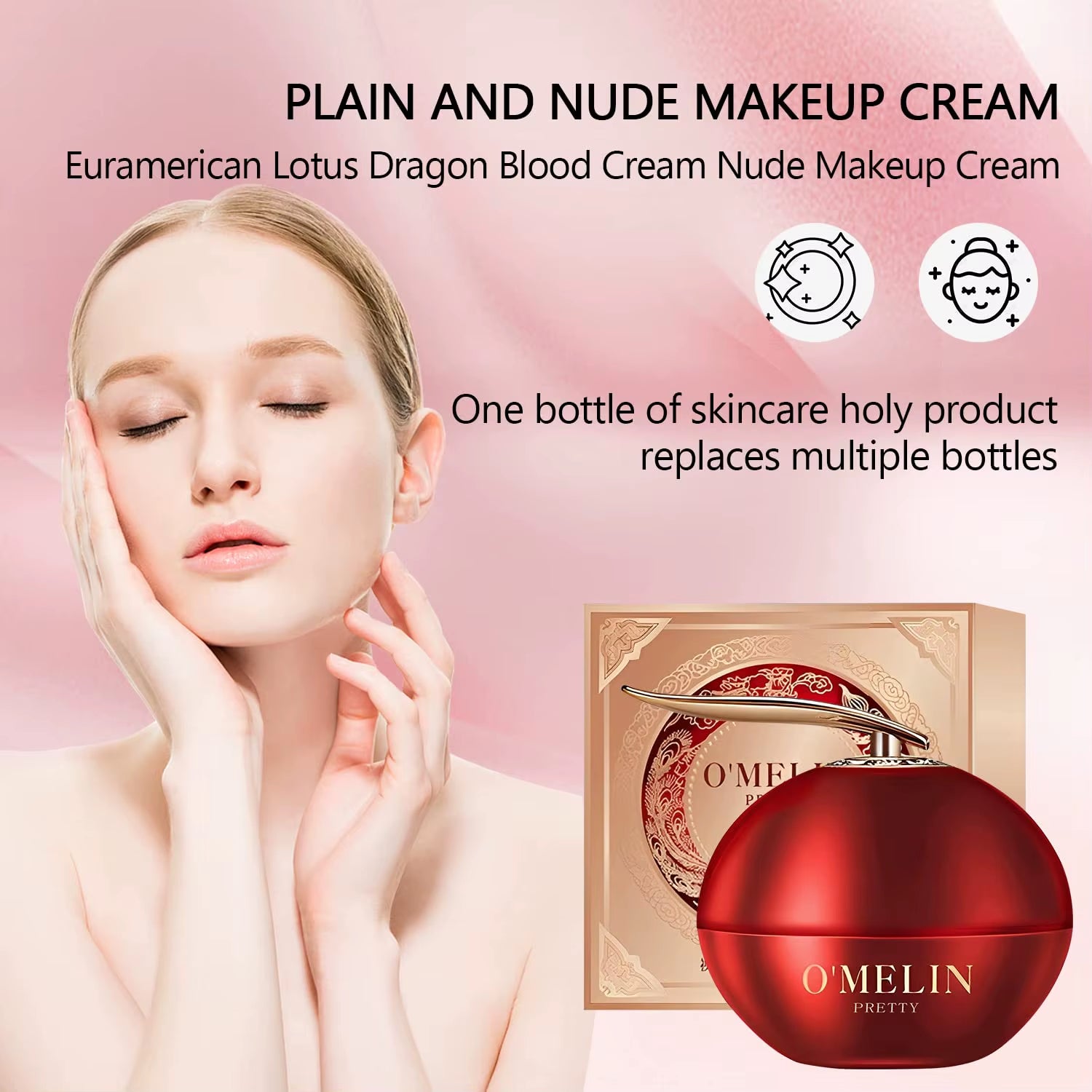 2Pcs Retinol Placenta Royal Dragon Blood Cream Skincare Face Repairs Skin Firm Anti-Wrinkle Cream