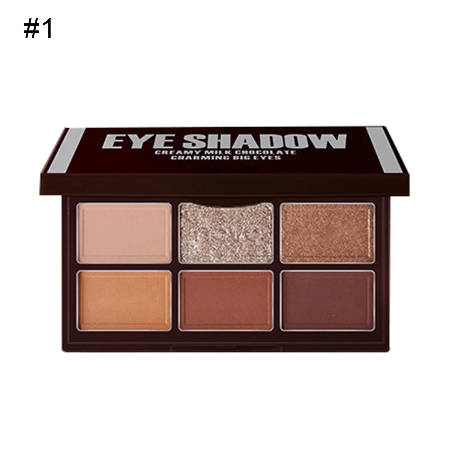 6 Color Eyeshadow Palette Long Lasting Shiny Matte Glitter Pigment Eye Shadow Pallete Fruit Fashion Diamond Eye Makeup Palette