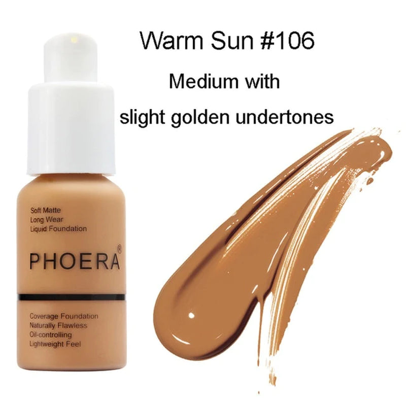 PHOERA Foundation - Soft Matte Long Wear Liquid Foundation