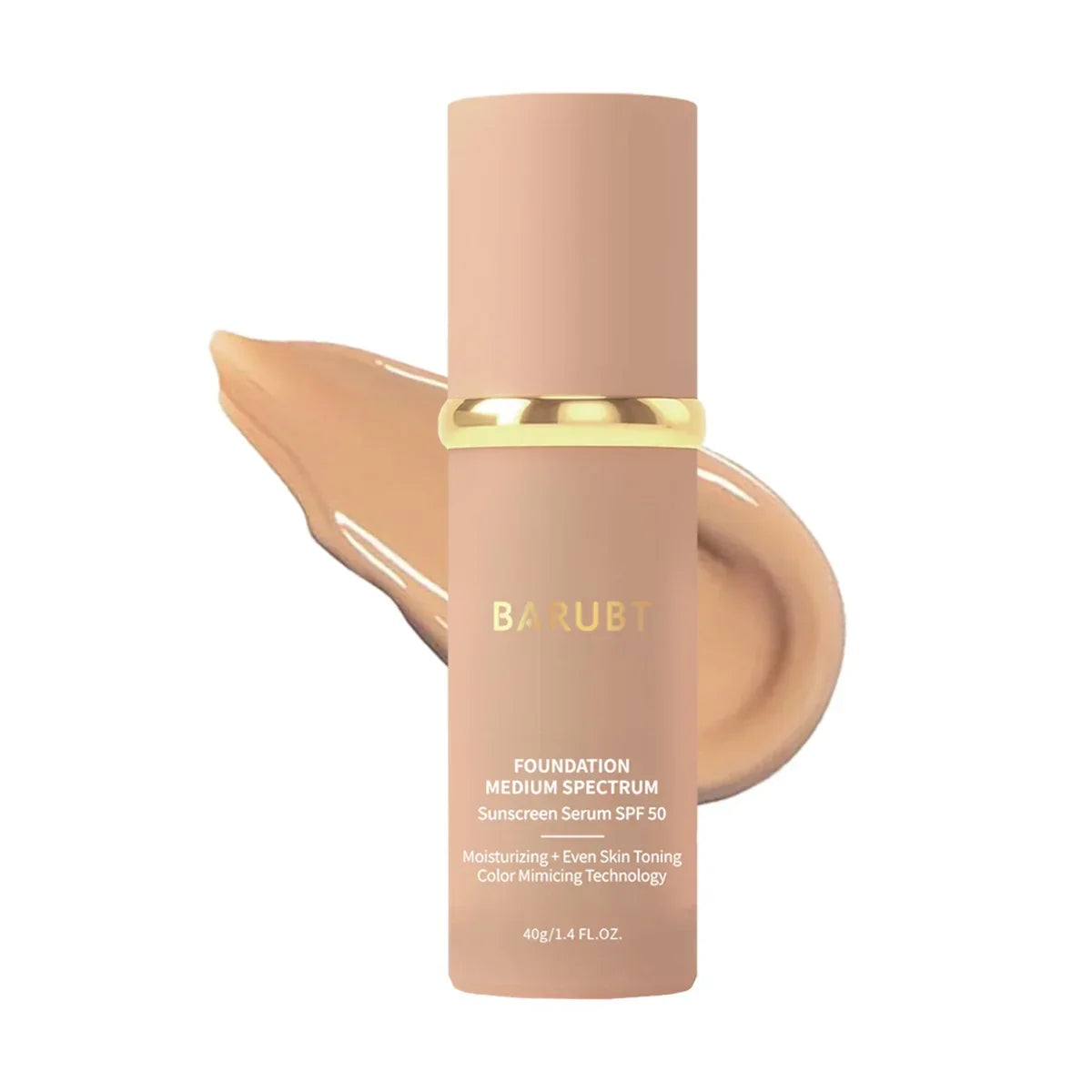 Biomimic Foundation 4 in 1 Spectrums FOUNDATION MEDIUM SPECTRUM Sunscreen Serum with SPF50+ Longwearing Waterproof