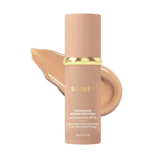 Biomimic Foundation 4 in 1 Spectrums FOUNDATION MEDIUM SPECTRUM Sunscreen Serum with SPF50+ Longwearing Waterproof