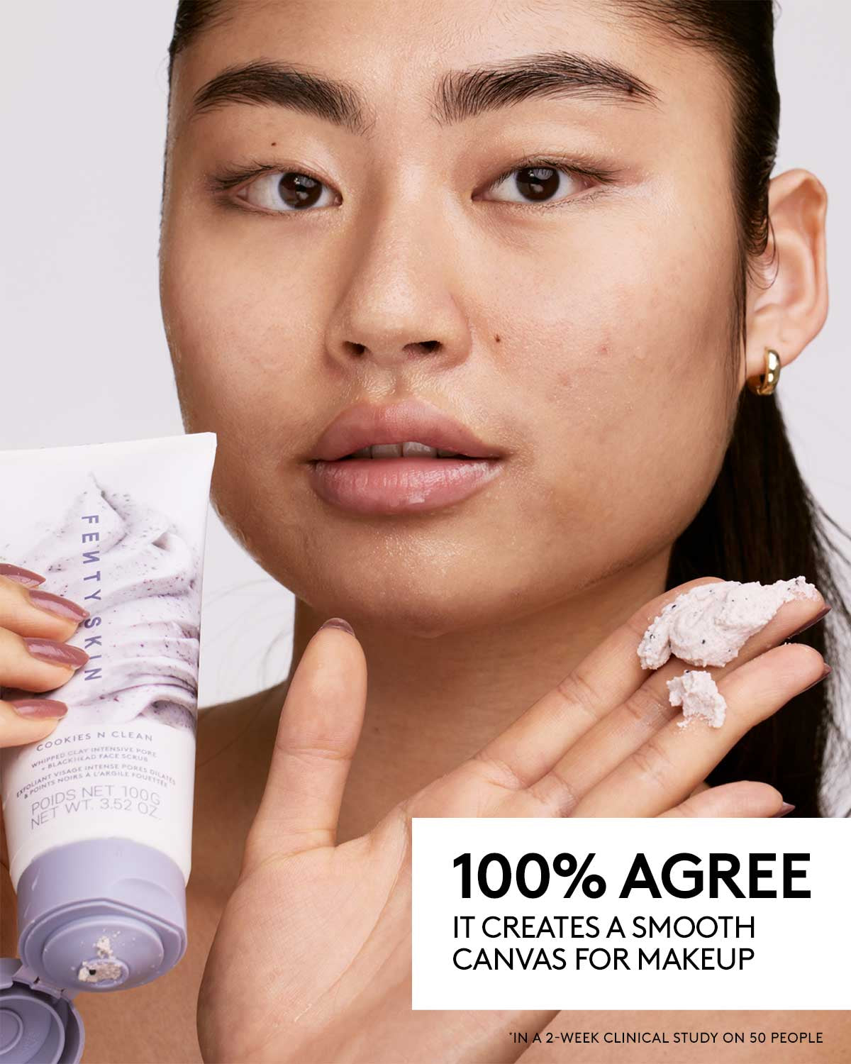 Cookies N Clean Whipped Clay Intensive Pore + Blackhead Face Scrub and Volcanic Sand + Charcoal