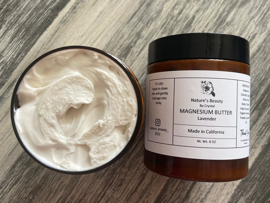 ORGANIC MAGNESIUM LOTION Body Butter Whipped Shea Butter Topical Magnesium Skincare by Nature’S Beauty