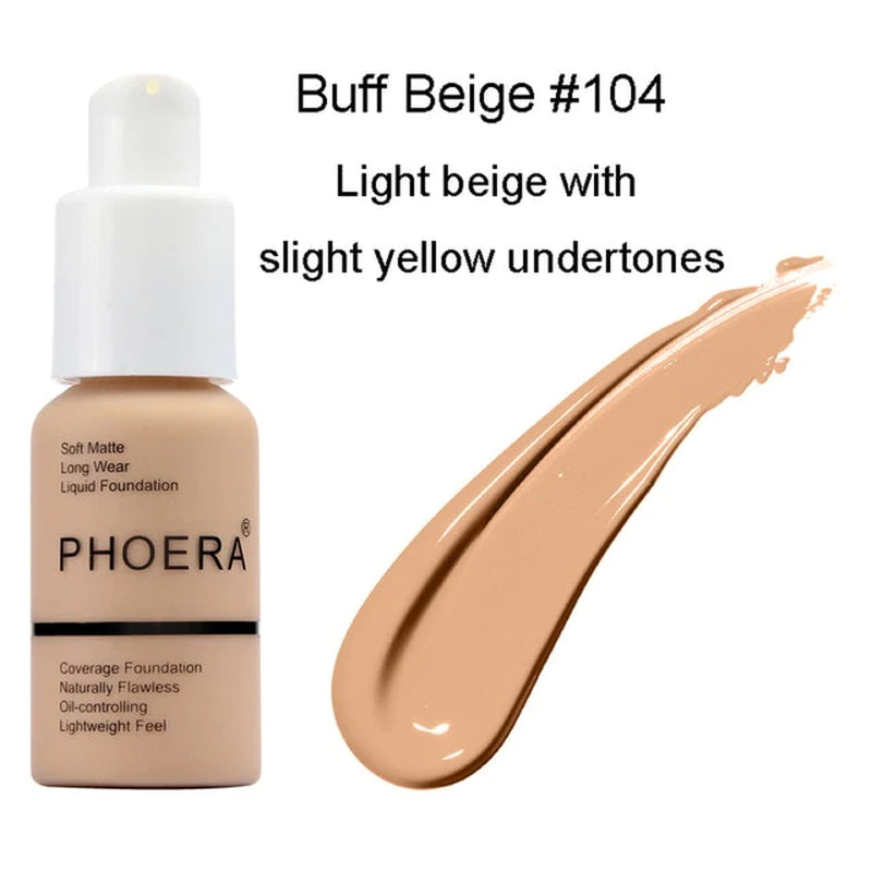 PHOERA Foundation - Soft Matte Long Wear Liquid Foundation