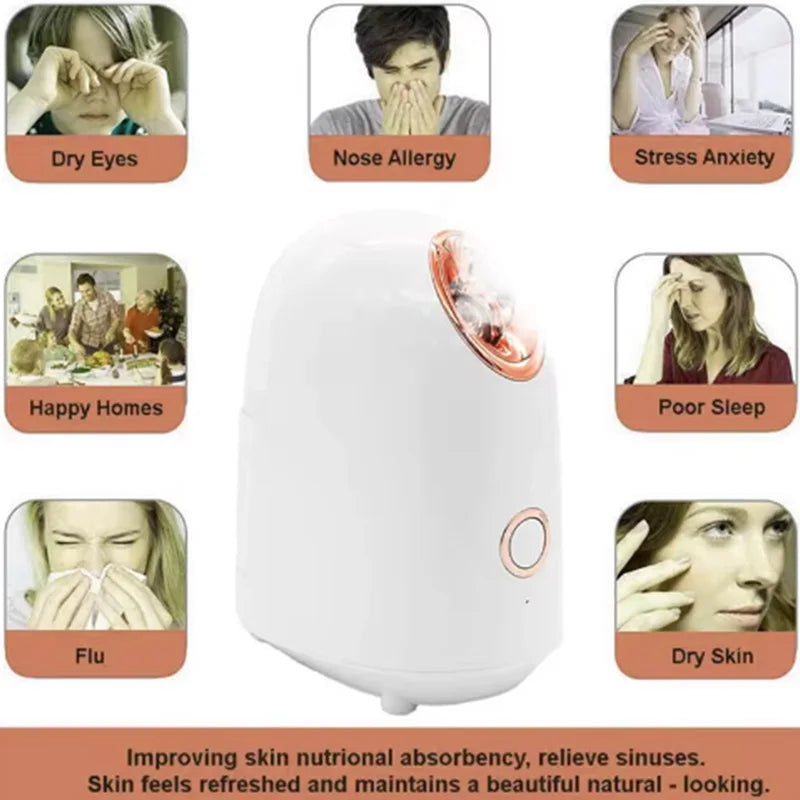 Hot Skincare Facial Steamer Beauty Device for Face Hydration,Pore Cleansing,Nano Steam with Deep Penetration