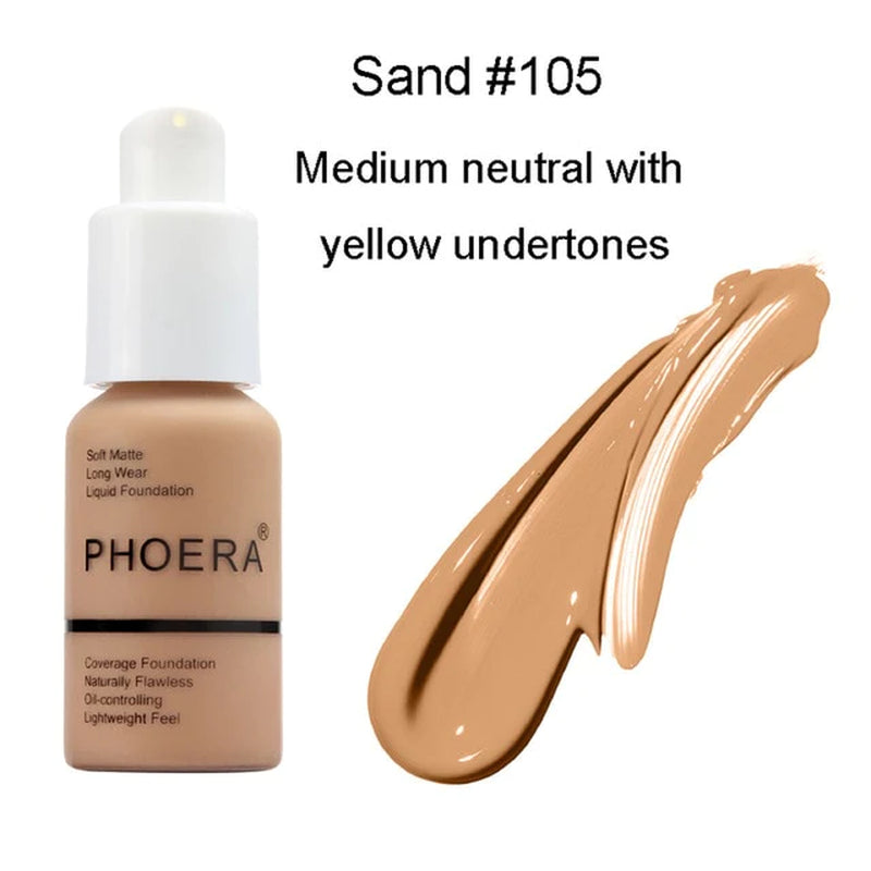 PHOERA Foundation - Soft Matte Long Wear Liquid Foundation