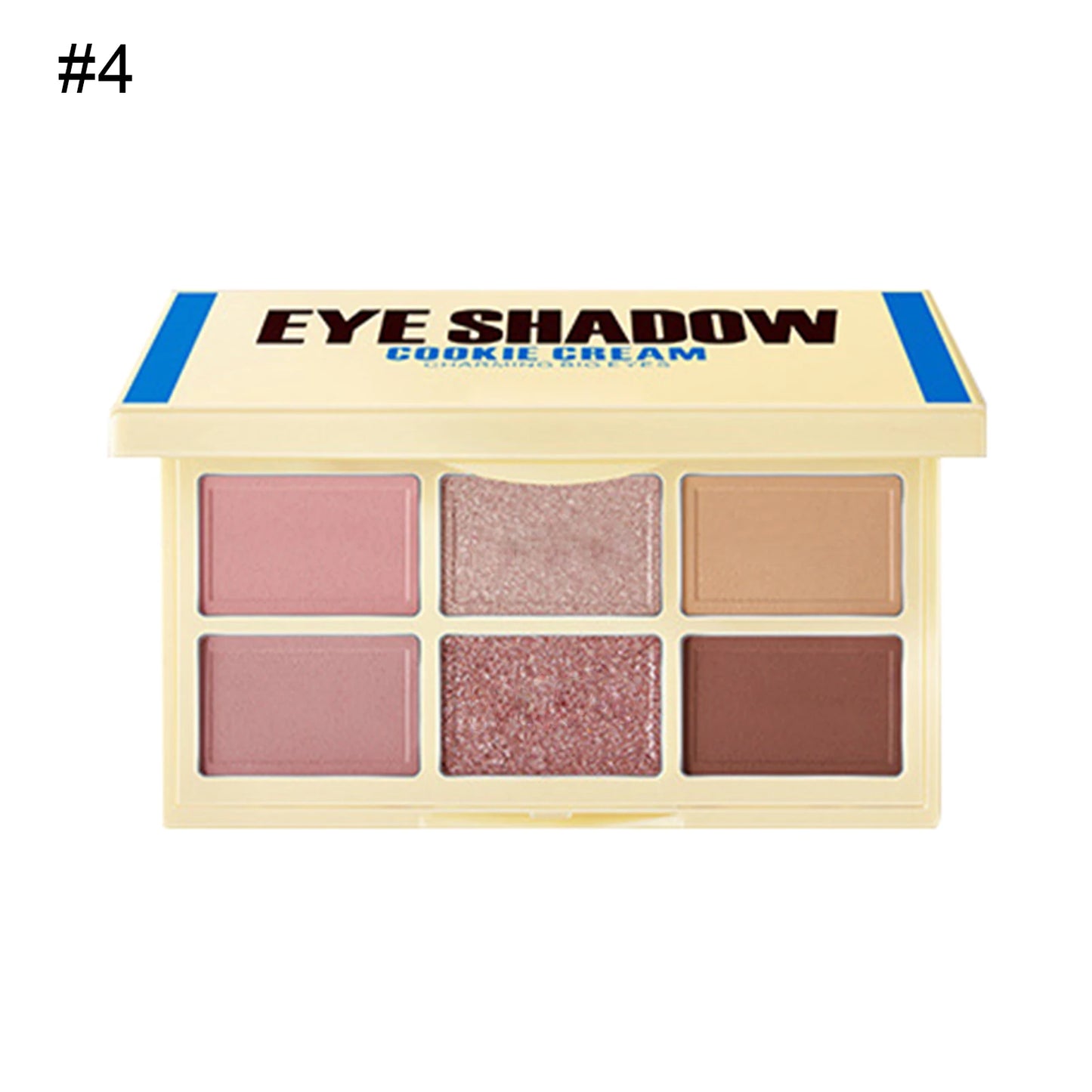 6 Color Eyeshadow Palette Long Lasting Shiny Matte Glitter Pigment Eye Shadow Pallete Fruit Fashion Diamond Eye Makeup Palette