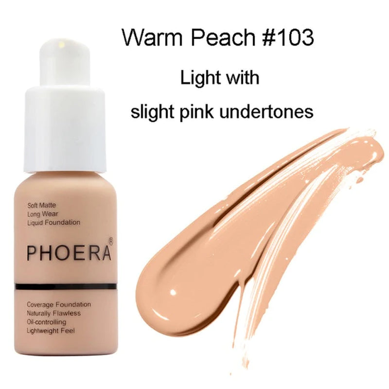 PHOERA Foundation - Soft Matte Long Wear Liquid Foundation