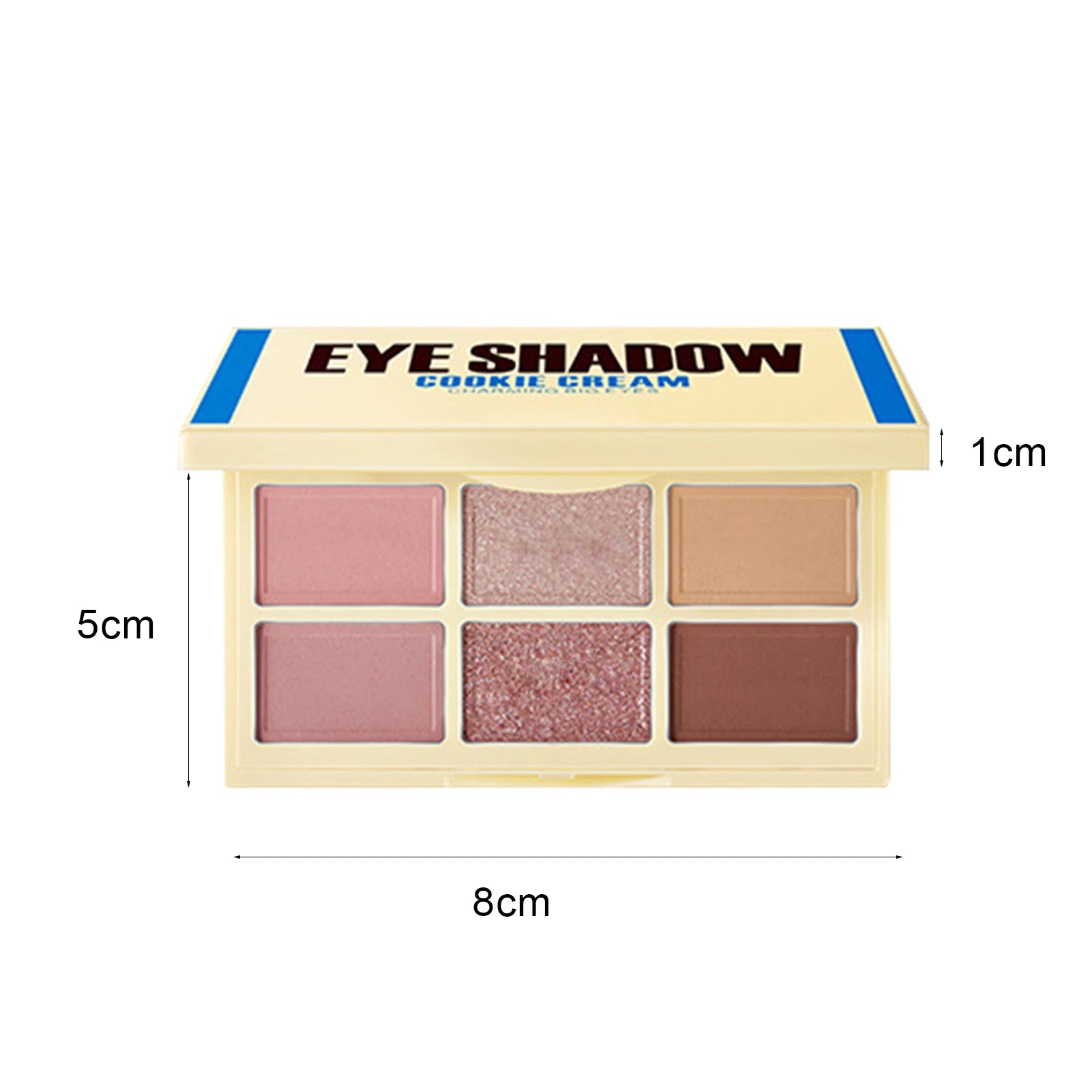6 Color Eyeshadow Palette Long Lasting Shiny Matte Glitter Pigment Eye Shadow Pallete Fruit Fashion Diamond Eye Makeup Palette