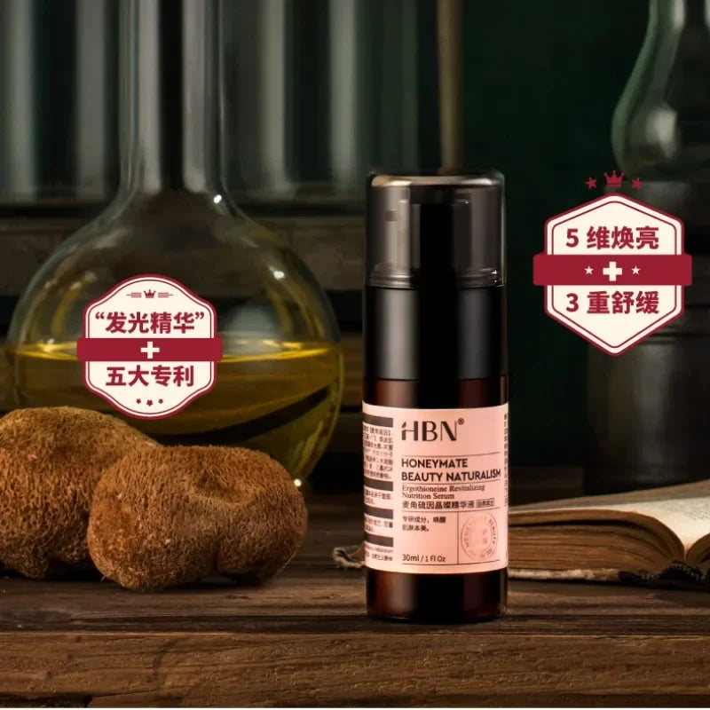 HBN Luminous Brightening Serum 30Ml Ergothioneine Essence Face Care Arbutin Niacinamide Hydrating Moisturizer Skincare Products